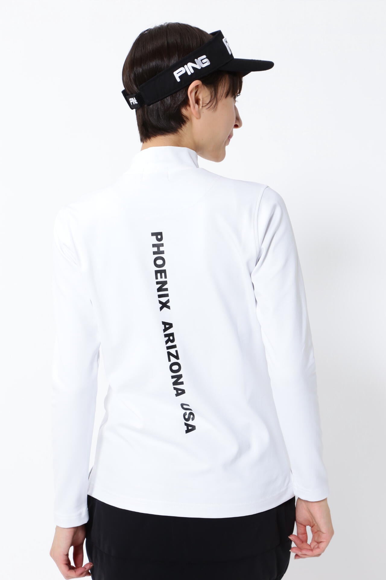 Ping トップス PING APPAREL】ドビードッツ裏起毛モックネックプルオーバー