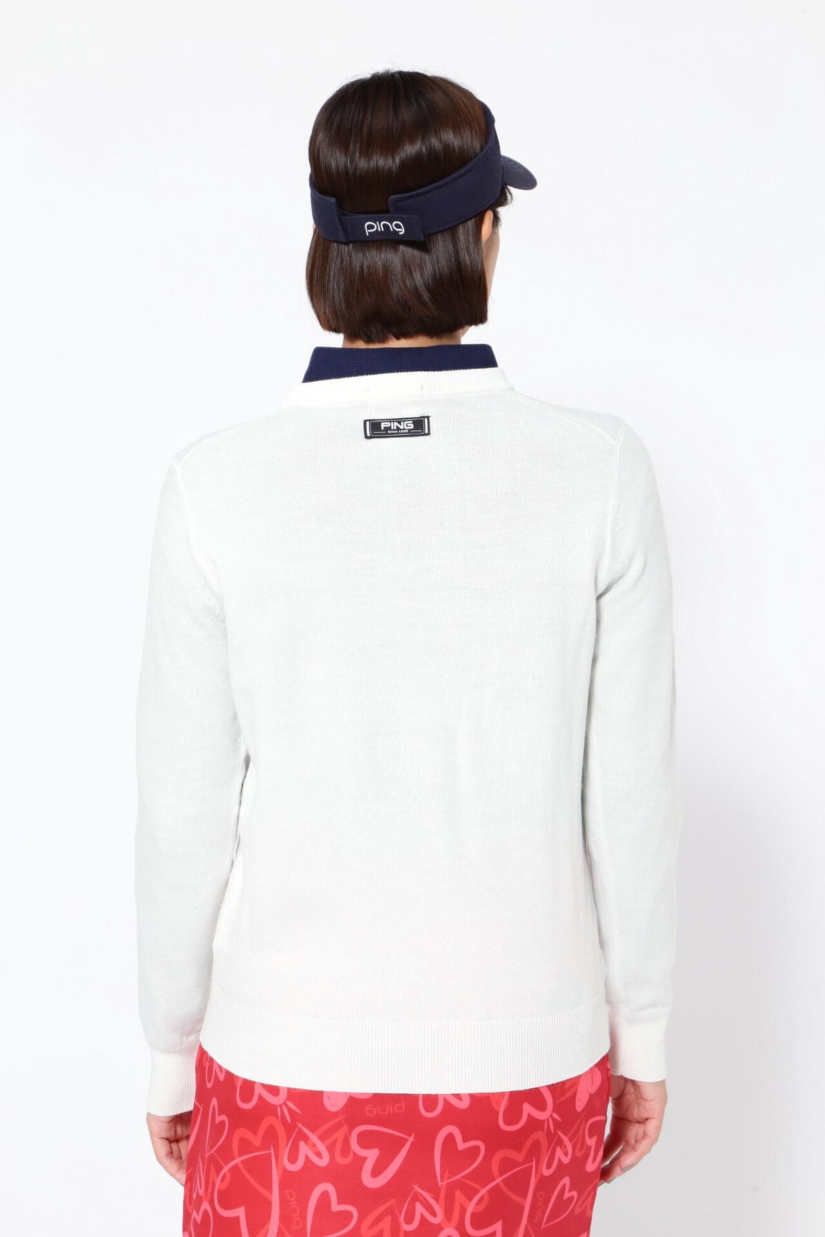 【PING APPAREL】10色展開 プレーンニッティング クルーネックニット ＜NATIVE＞ (LADIES)