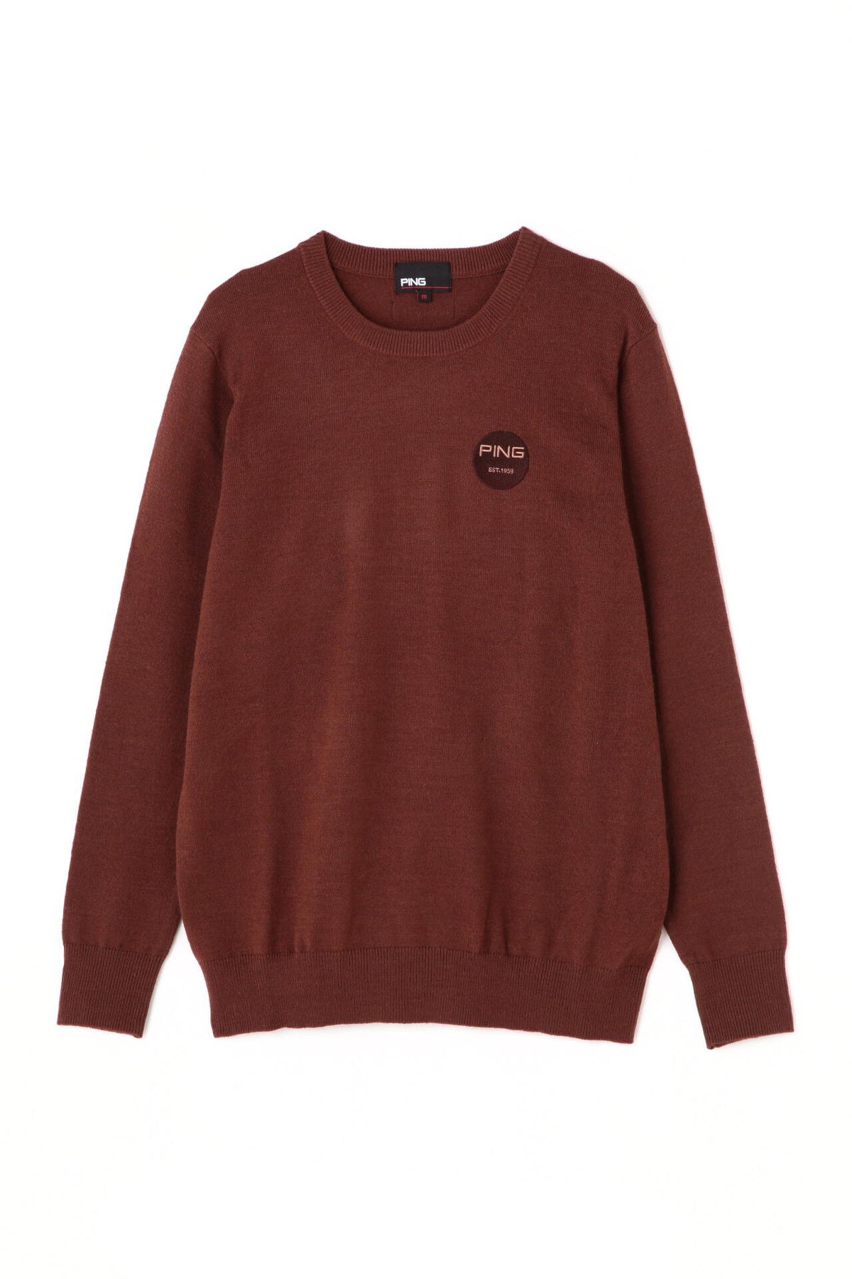 【PING APPAREL】10色展開 プレーンニッティング クルーネックニット ＜NATIVE＞ (LADIES)