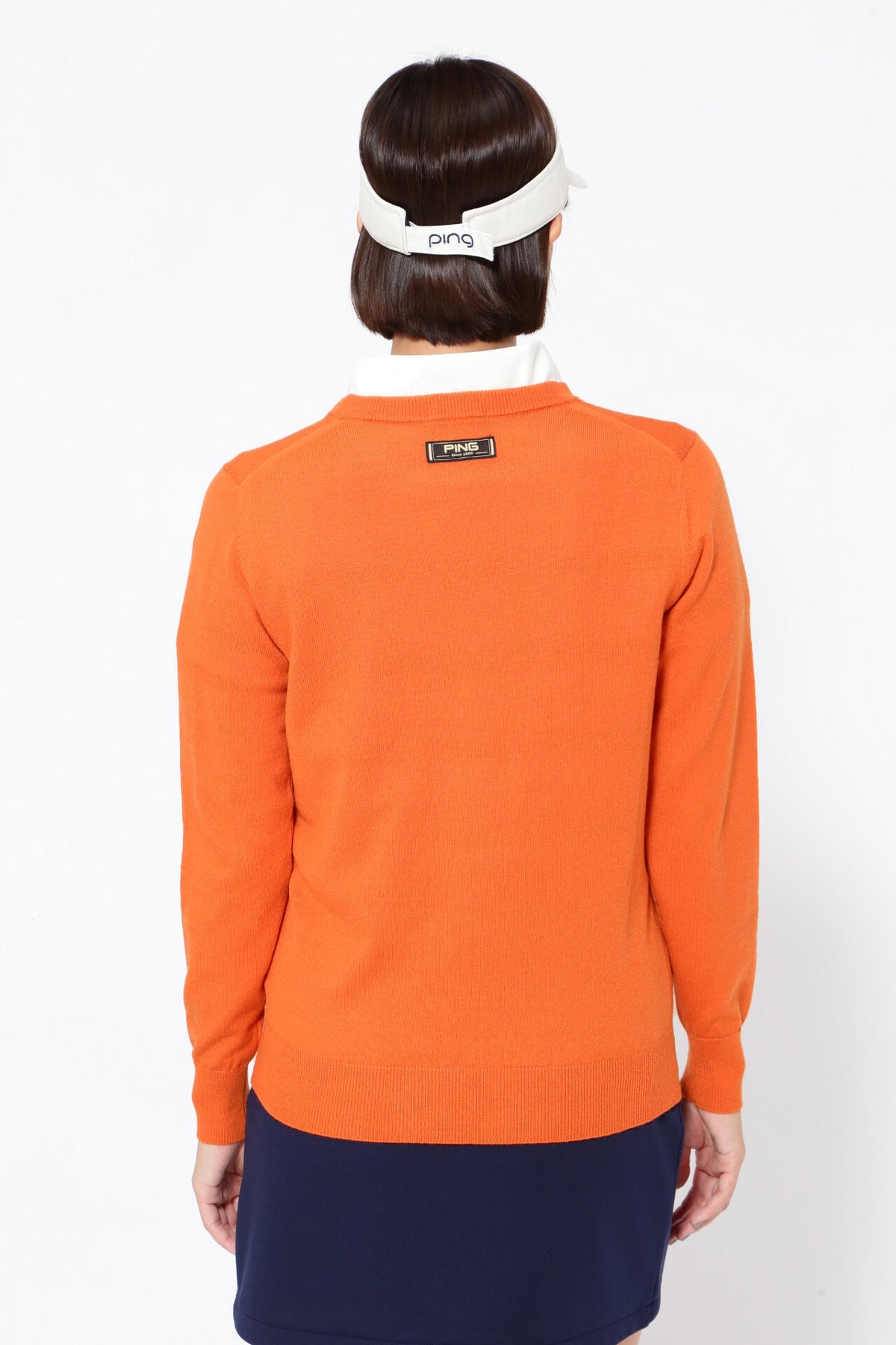 【PING APPAREL】10色展開 プレーンニッティング クルーネックニット ＜NATIVE＞ (LADIES)