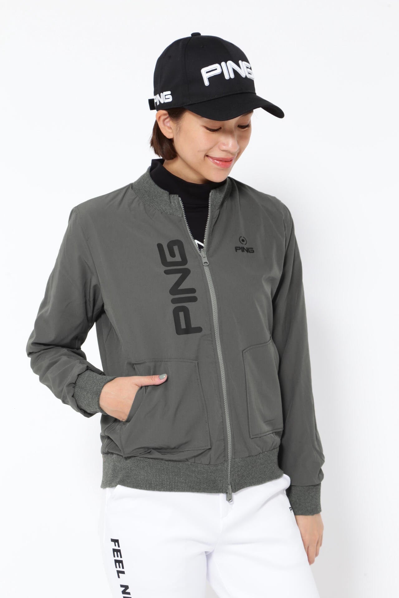 20900円★ピン PING リバーシブル フルジップ ニット★LL PING APPAREL】フルジップニット リバーシブルブルゾン