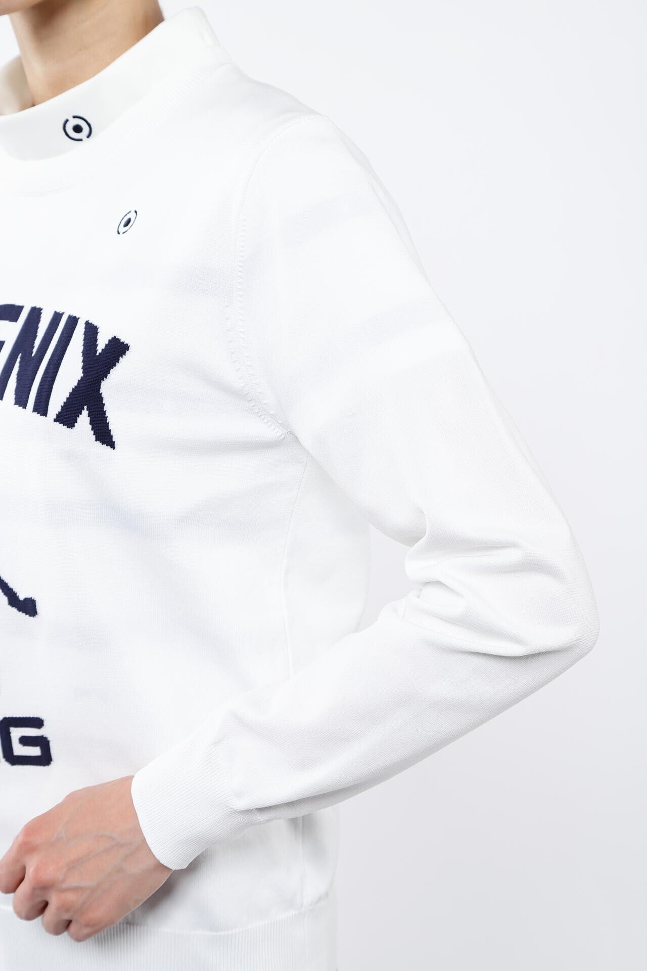 PING APPAREL】PHOENIX Mr.PINGジャガード軽量クルーネックニットプル