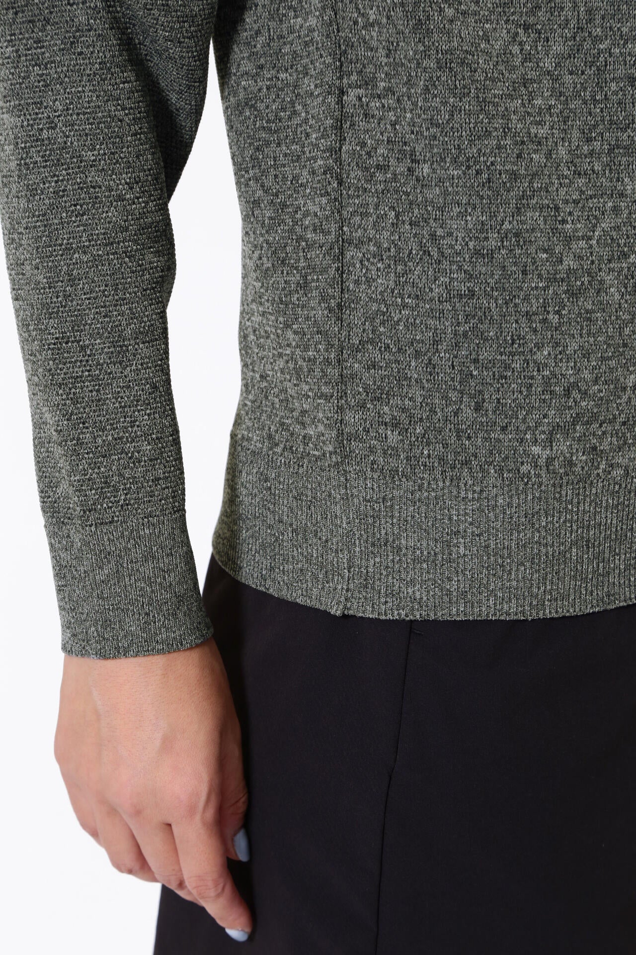 PING APPAREL】PINGロゴパイルジャガードクルーネックニットプル