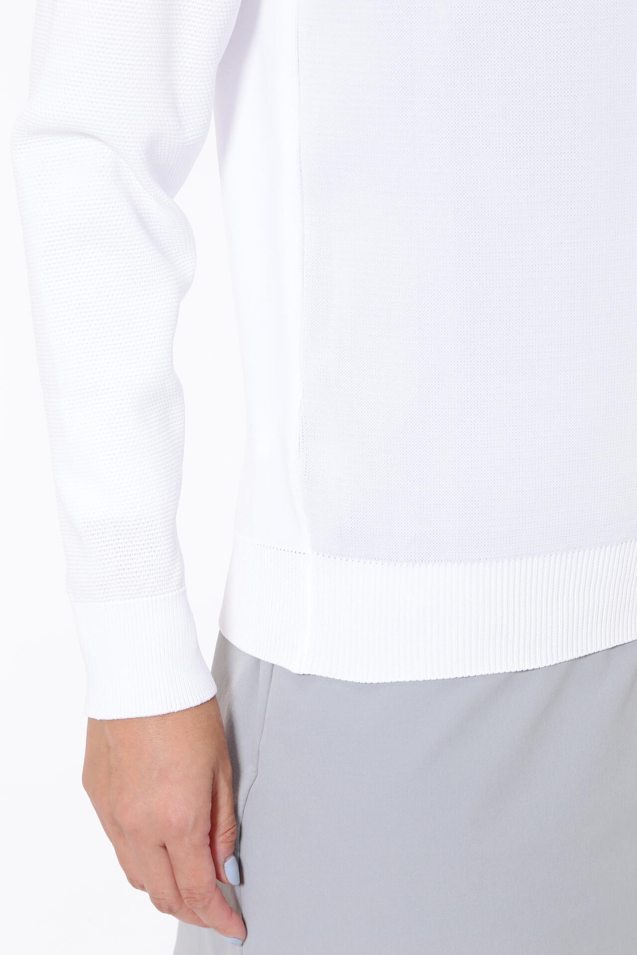 PING APPAREL】PINGロゴパイルジャガードクルーネックニットプル