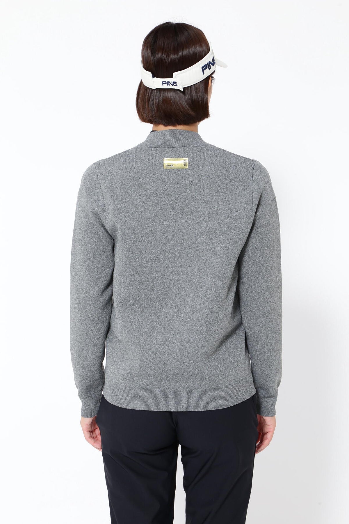 【PING APPAREL】フルジップニットブルゾン ＜GOLD＞ (LADIES)