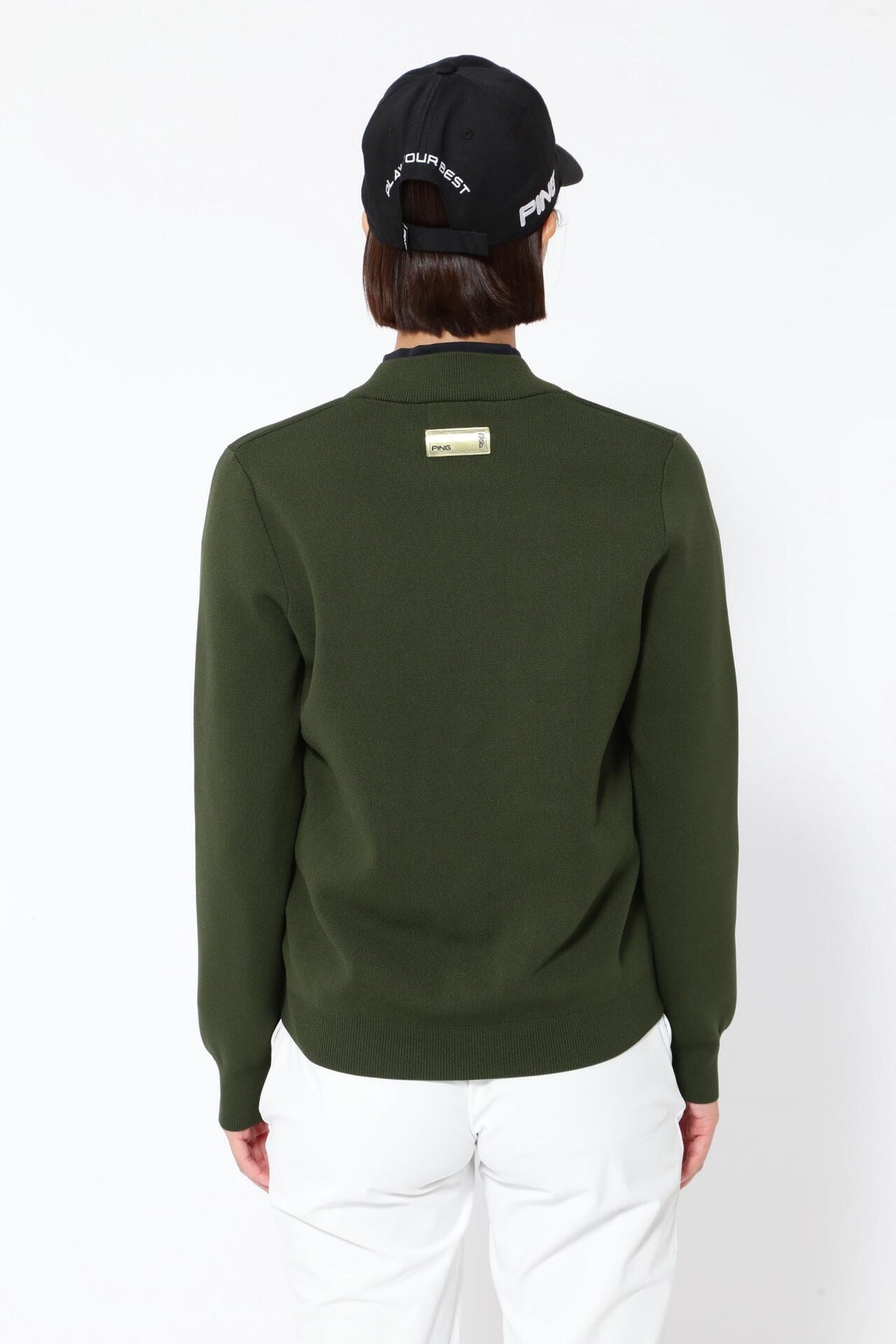 【PING APPAREL】フルジップニットブルゾン ＜GOLD＞ (LADIES)