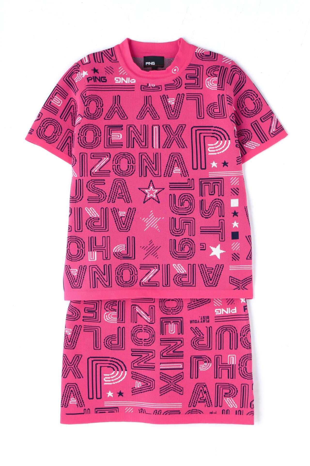 【PING APPAREL】セットアップニットジャカード ＜NATIVE＞ (LADIES)