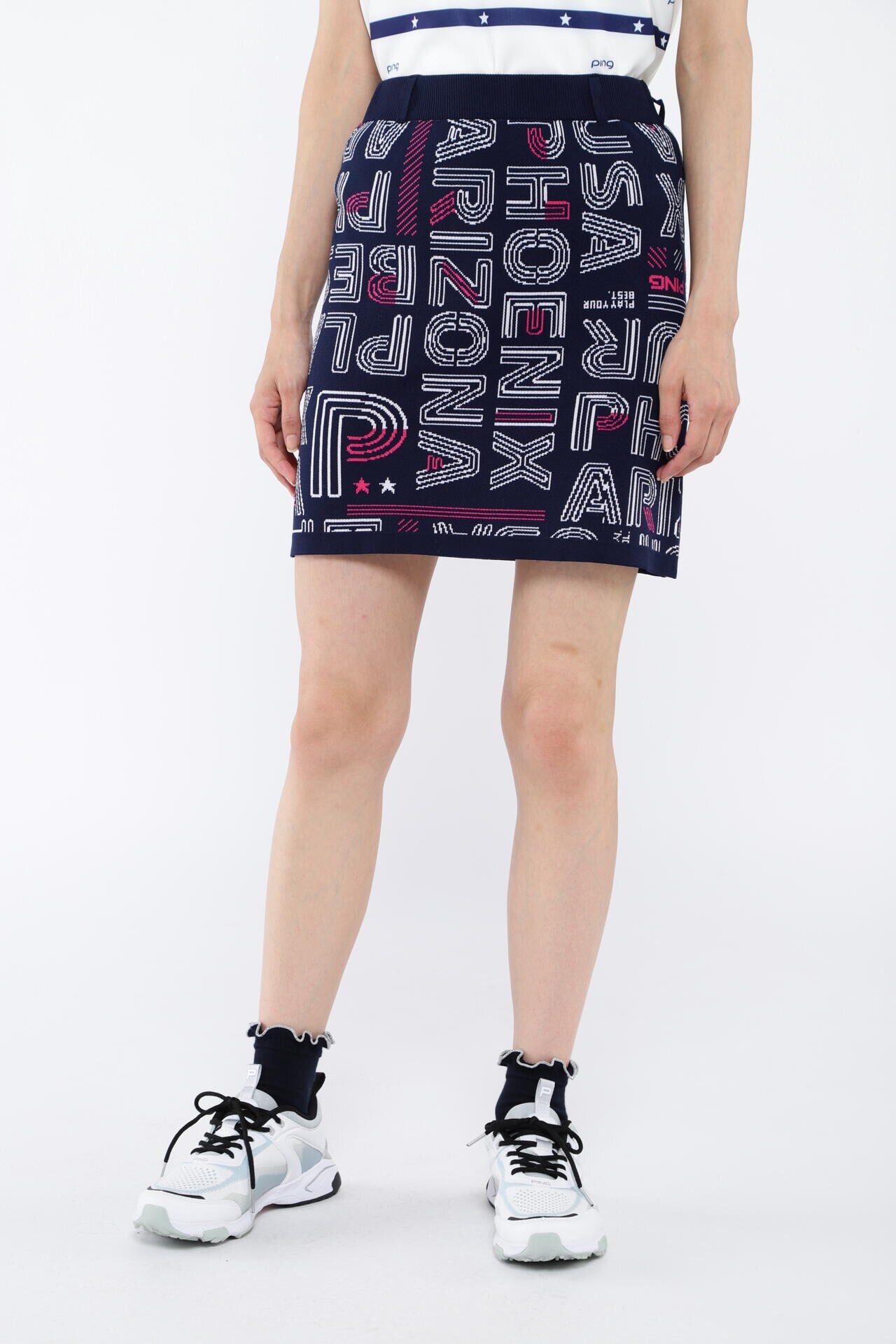 PING APPAREL】セットアップニットジャカード ＜NATIVE＞ (LADIES