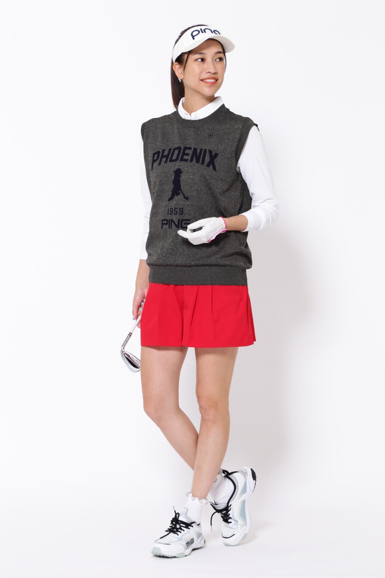 PING APPAREL】PHOENIX Mr.PINGジャガード軽量クルーネックニット