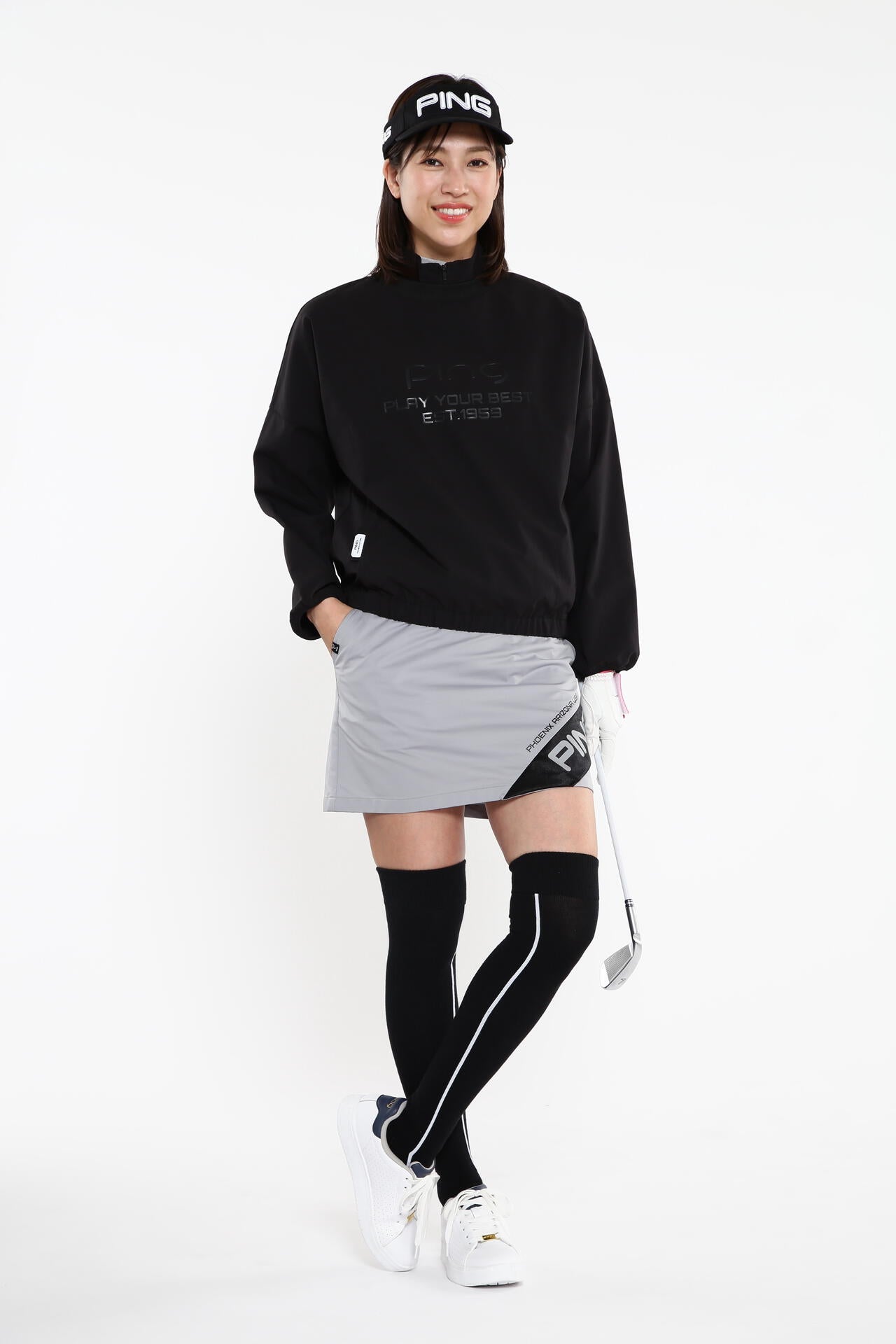 【PING APPAREL】【プルオーバー+ベスト】リップストップ ツインブルゾン ＜PERFORMANCE＞ (LADIES)