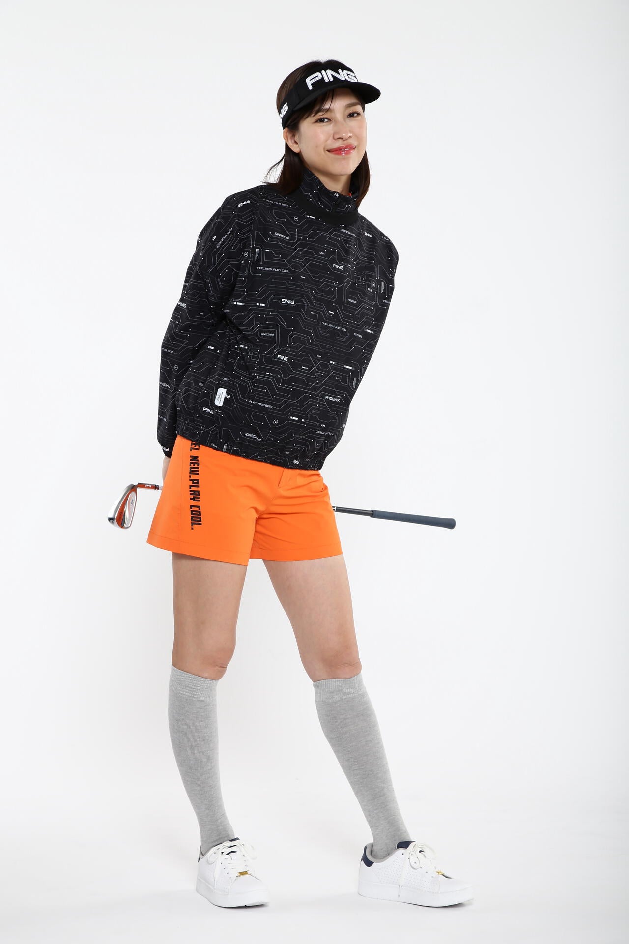 【PING APPAREL】【プルオーバー+ベスト】リップストップ ツインブルゾン ＜PERFORMANCE＞ (LADIES)