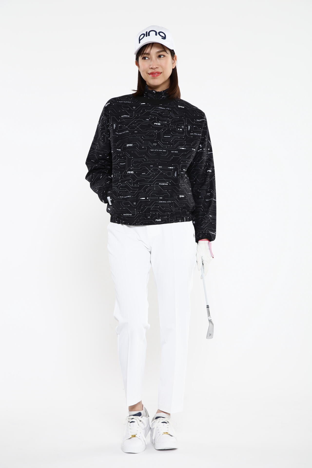 【PING APPAREL】【プルオーバー+ベスト】リップストップ ツインブルゾン ＜PERFORMANCE＞ (LADIES)