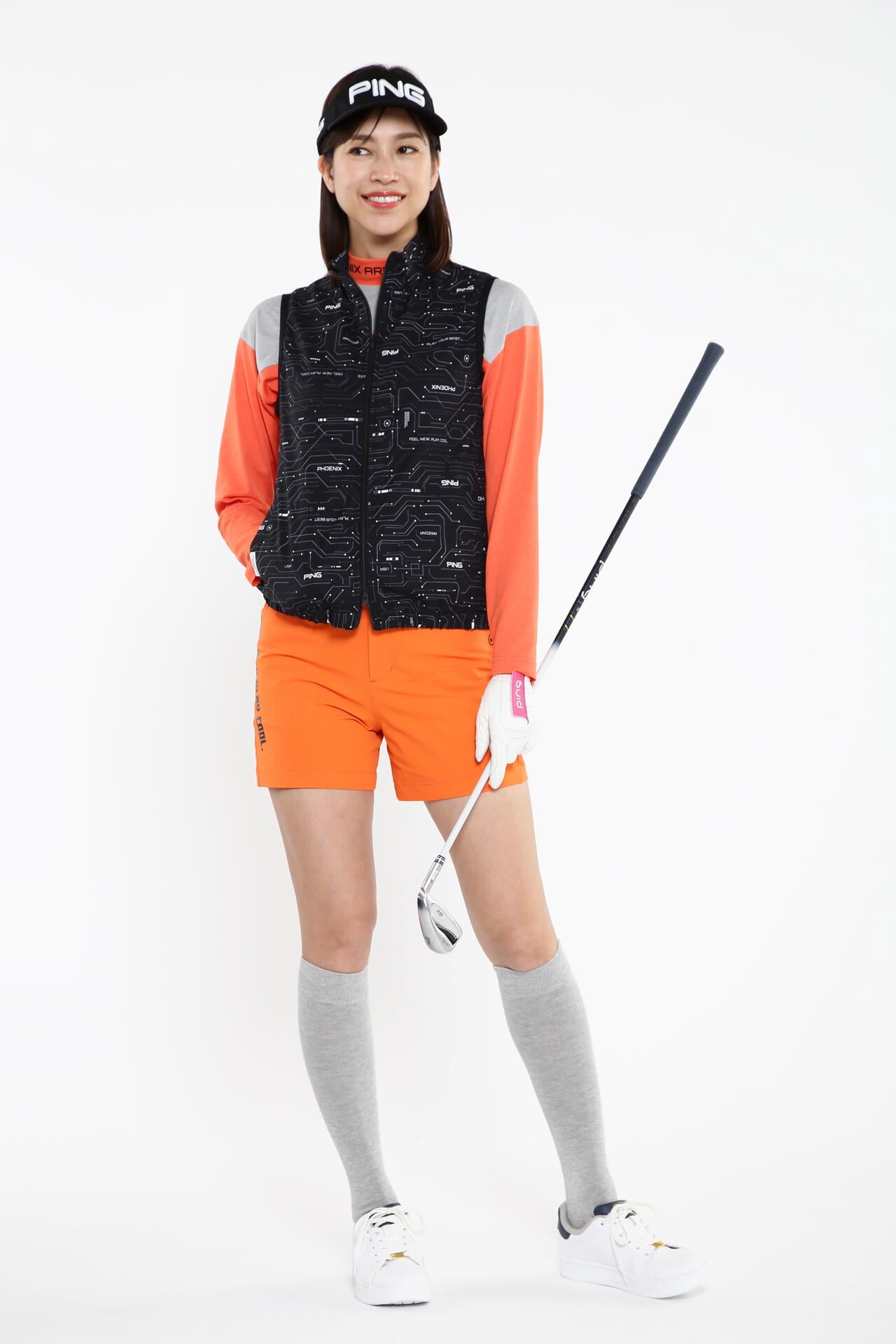 【PING APPAREL】【プルオーバー+ベスト】リップストップ ツインブルゾン ＜PERFORMANCE＞ (LADIES)