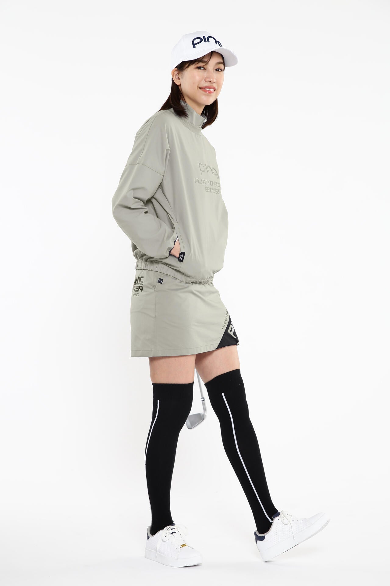【PING APPAREL】【プルオーバー+ベスト】リップストップ ツインブルゾン ＜PERFORMANCE＞ (LADIES)