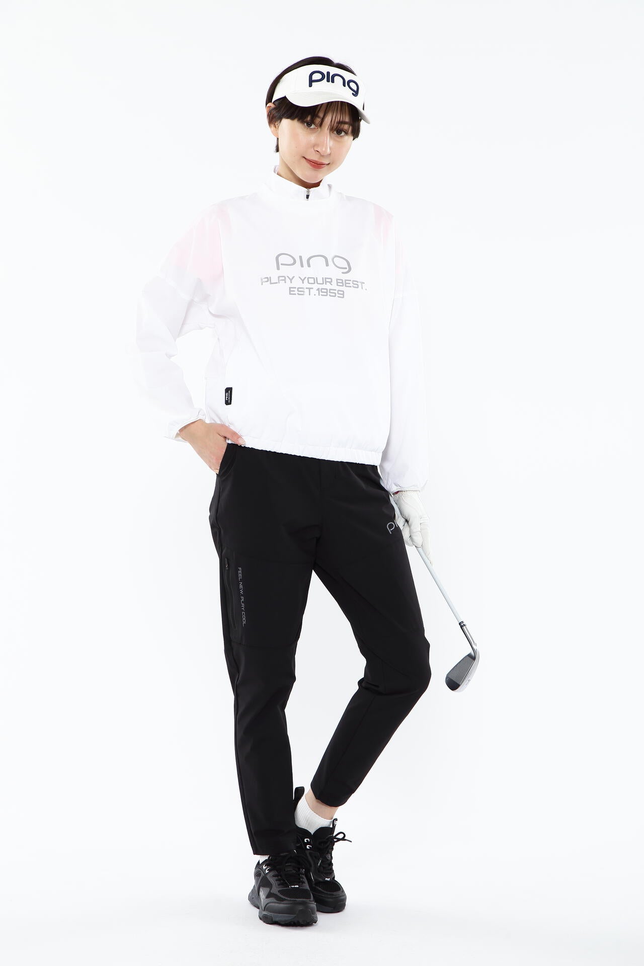 【PING APPAREL】【プルオーバー+ベスト】リップストップ ツインブルゾン ＜PERFORMANCE＞ (LADIES)
