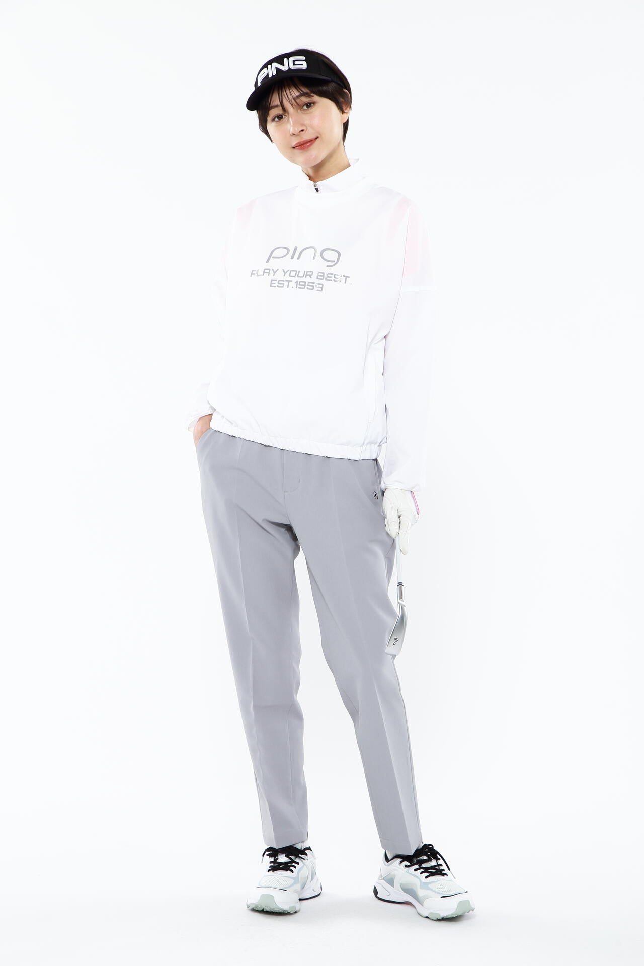 【PING APPAREL】【プルオーバー+ベスト】リップストップ ツインブルゾン ＜PERFORMANCE＞ (LADIES)