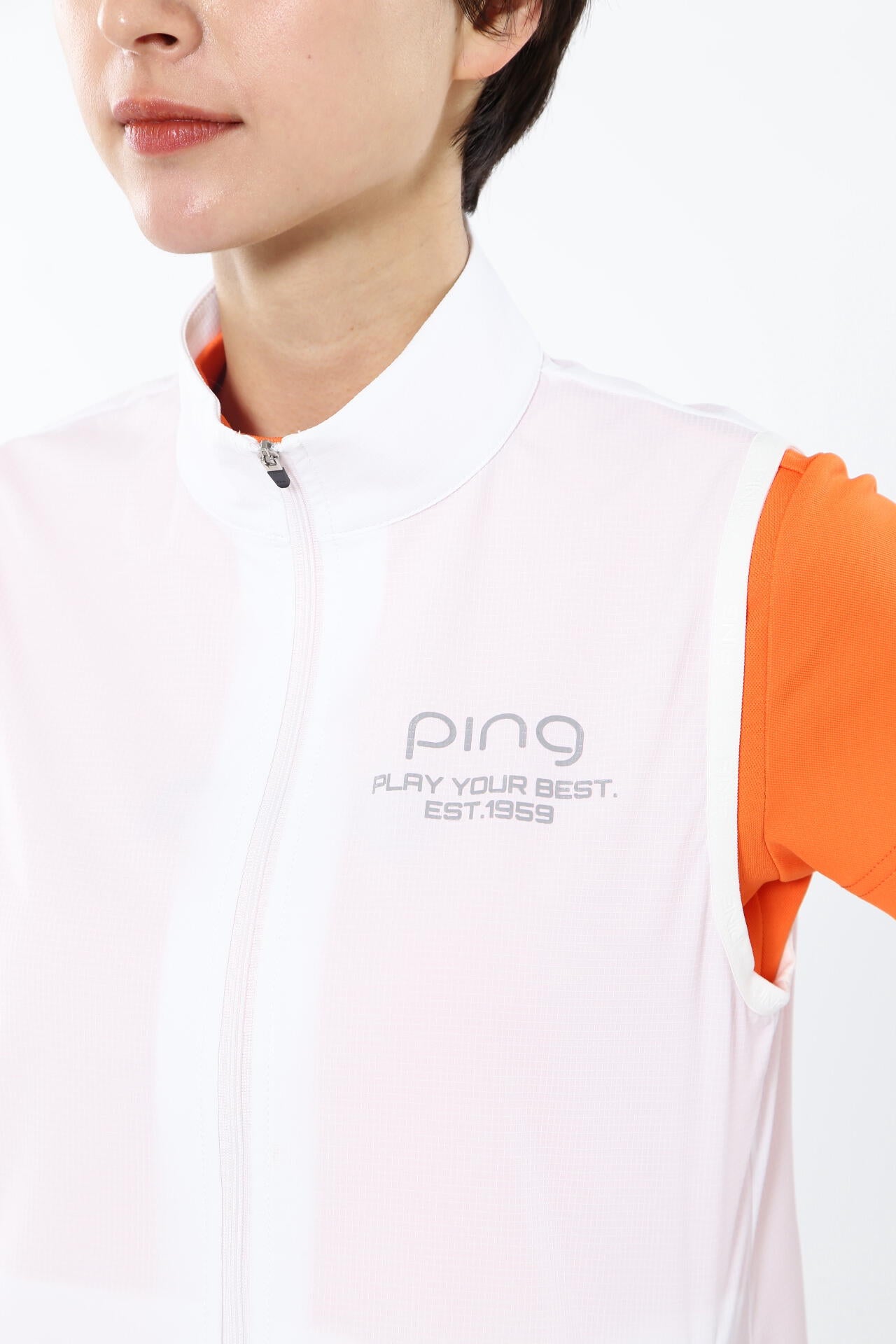 【PING APPAREL】【プルオーバー+ベスト】リップストップ ツインブルゾン ＜PERFORMANCE＞ (LADIES)