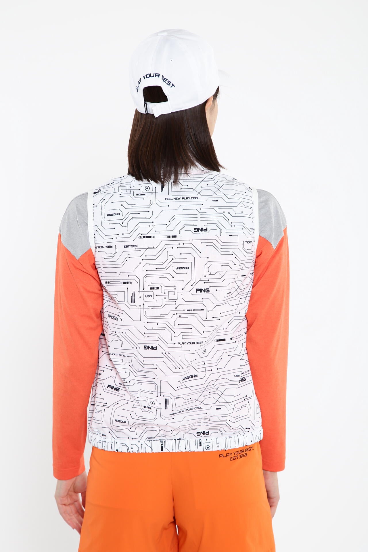 【PING APPAREL】【プルオーバー+ベスト】リップストップ ツインブルゾン ＜PERFORMANCE＞ (LADIES)