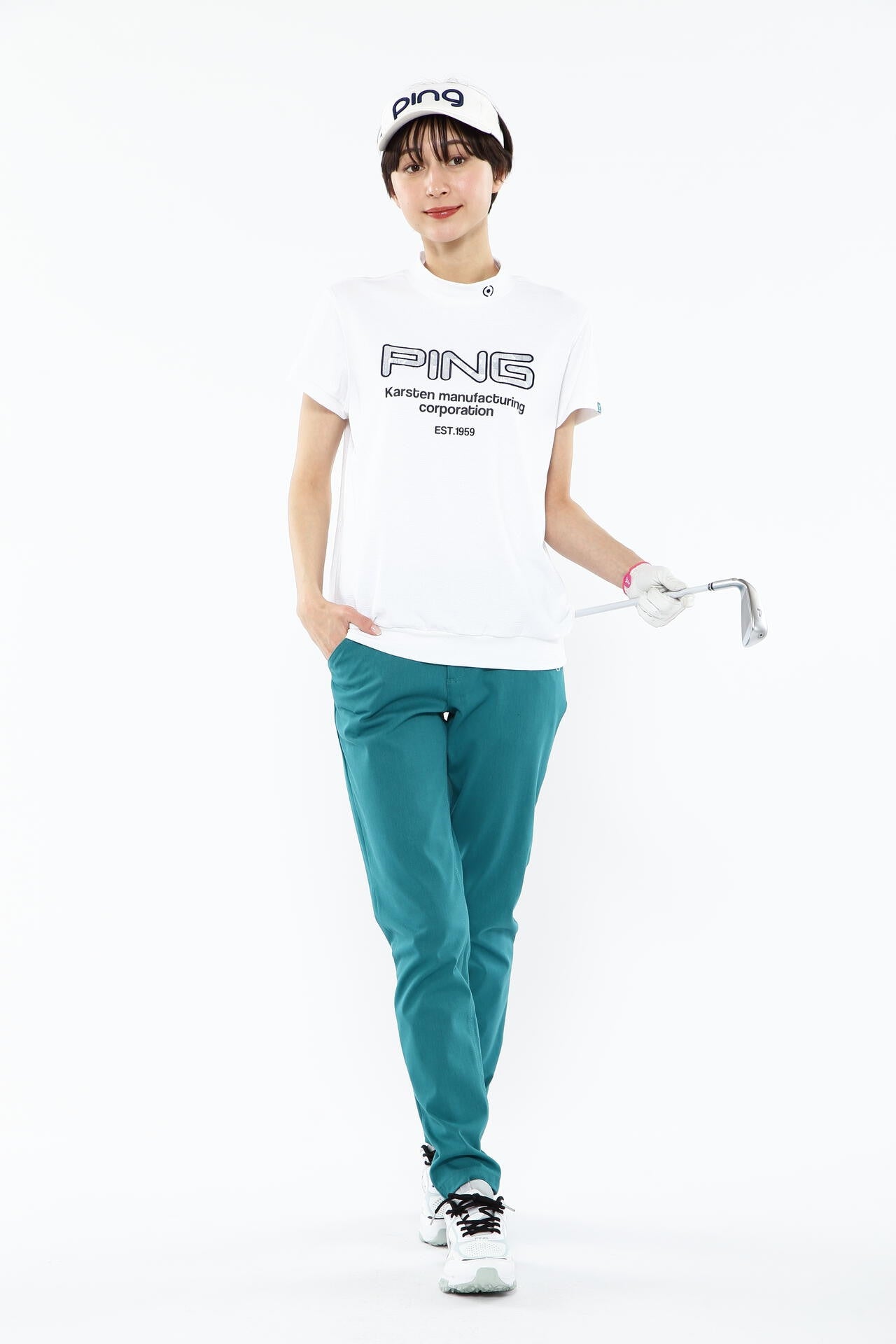 【PING APPAREL】ライトテーパード5ポケットストレッチパンツ ＜NATIVE＞ (LADIES)