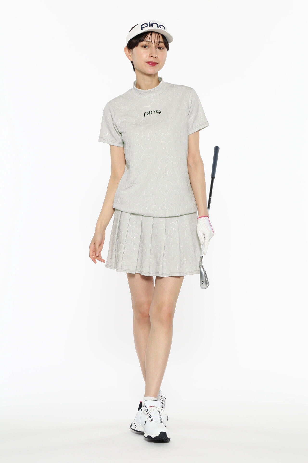 【PING APPAREL】全方向ストレッチ 3Dエンボスジャージースカート ＜LADIES LINE＞ (LADIES)