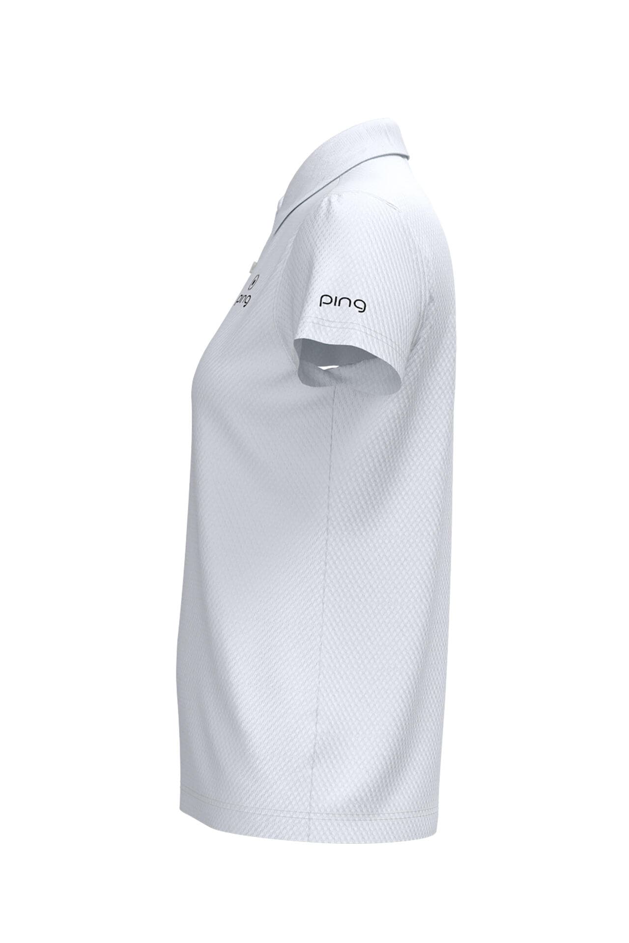 【PING APPAREL】オニカノコストレッチジャカード半袖ポロシャツ ＜PRODUCT ADDITION＞ (LADIES)