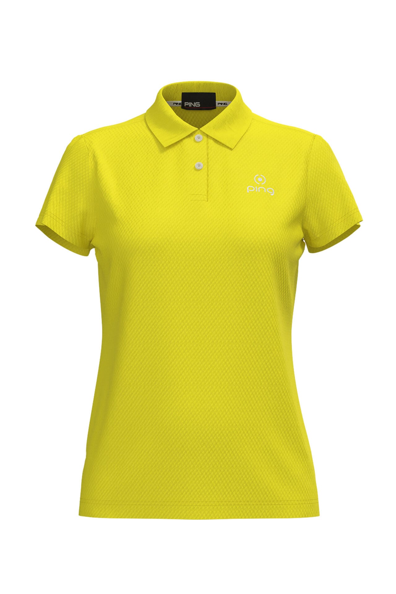 【PING APPAREL】オニカノコストレッチジャカード半袖ポロシャツ ＜PRODUCT ADDITION＞ (LADIES)