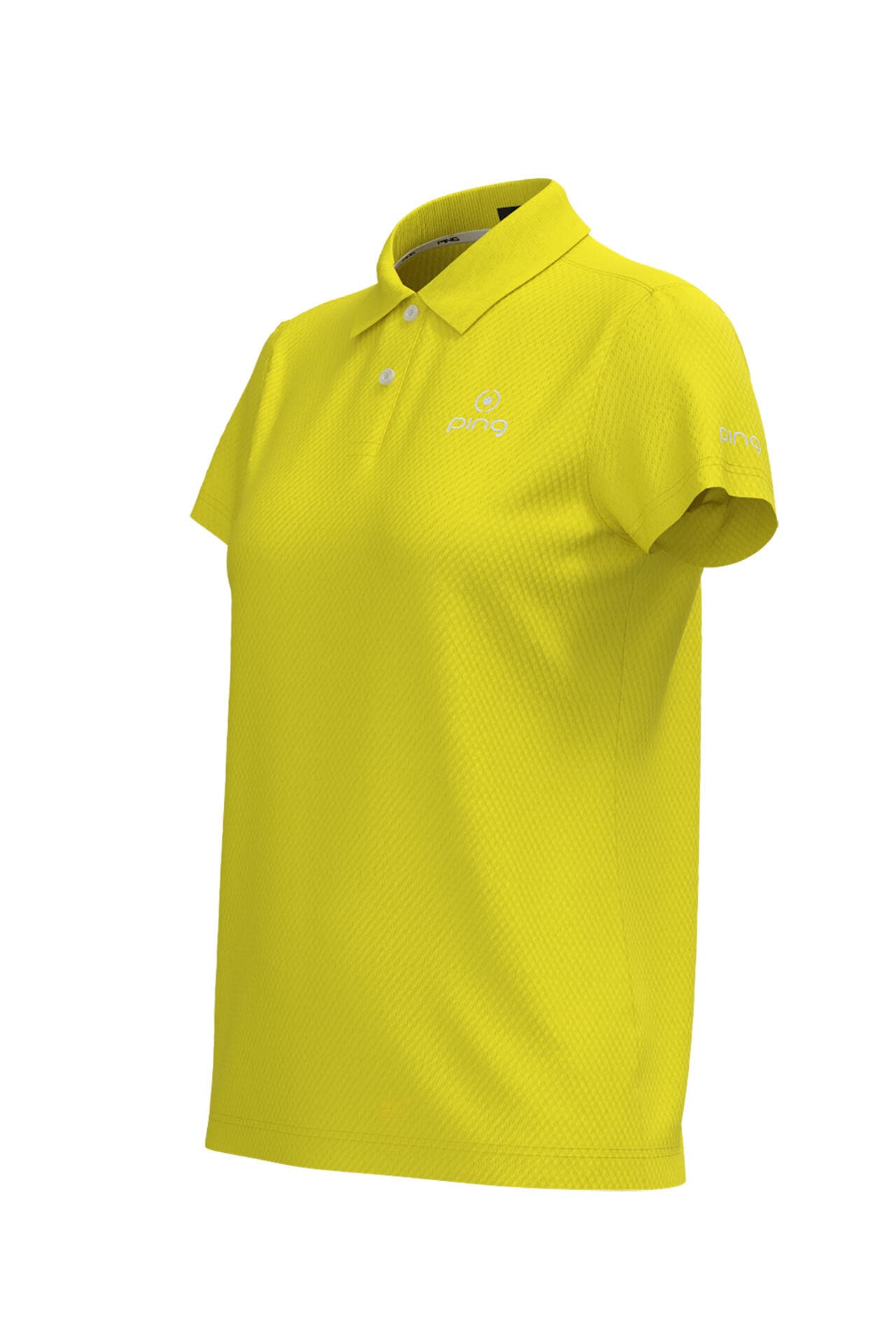 【PING APPAREL】オニカノコストレッチジャカード半袖ポロシャツ ＜PRODUCT ADDITION＞ (LADIES)