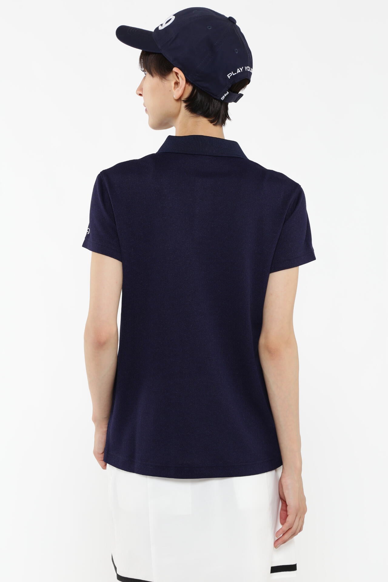 【PING APPAREL】オニカノコストレッチジャカード半袖ポロシャツ ＜PRODUCT ADDITION＞ (LADIES)