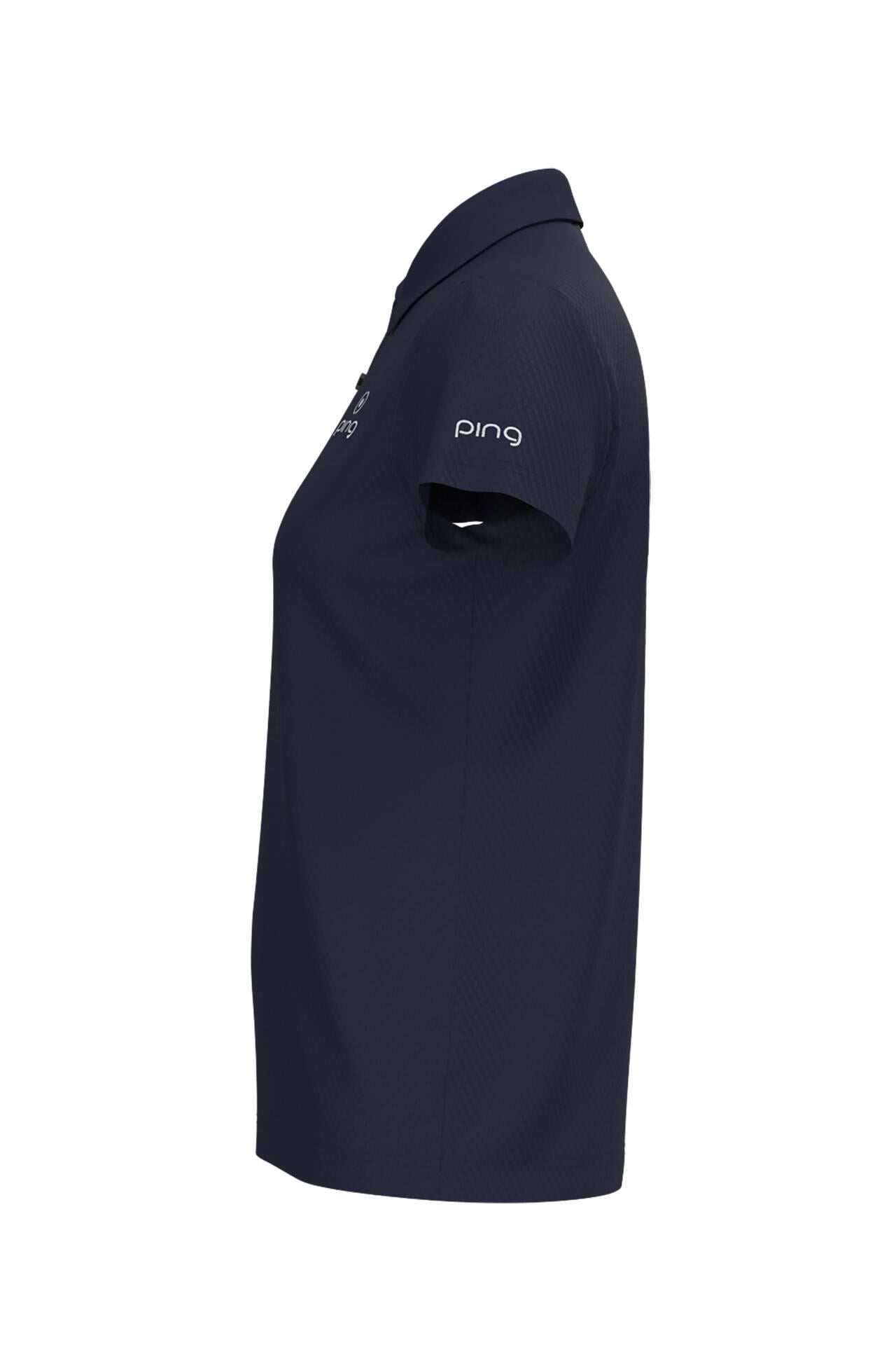 【PING APPAREL】オニカノコストレッチジャカード半袖ポロシャツ ＜PRODUCT ADDITION＞ (LADIES)