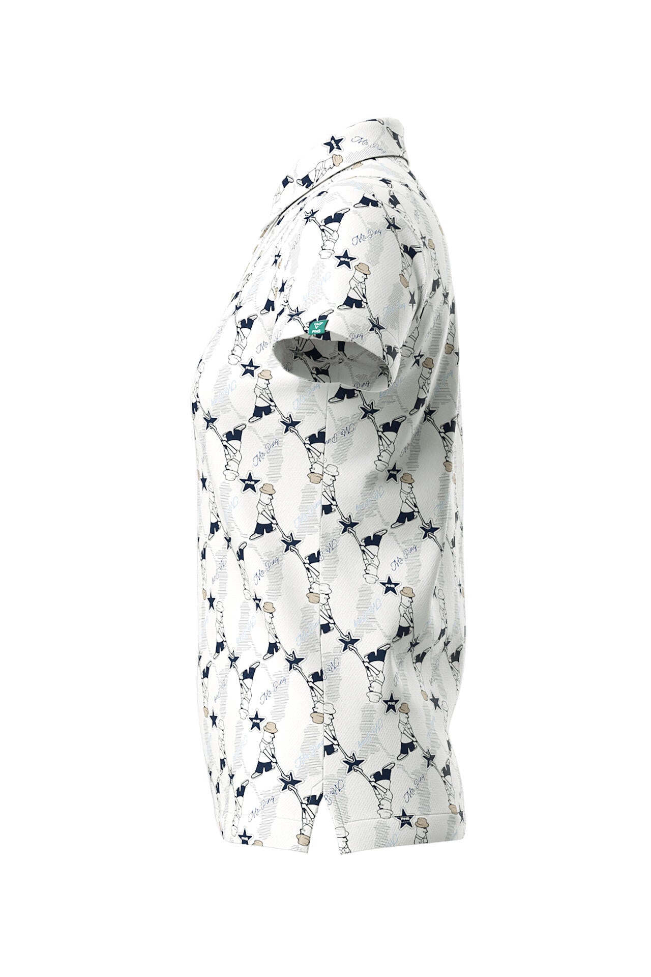 【PING APPAREL】Mr.PING総柄プリント半袖ポロシャツ ＜NATIVE＞ (LADIES)