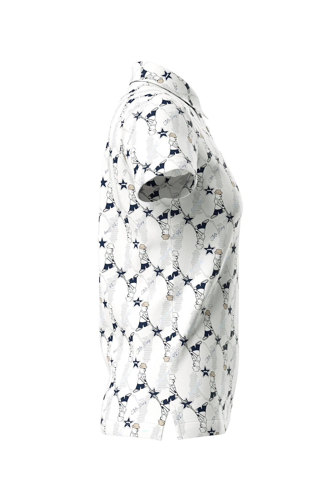 【PING APPAREL】Mr.PING総柄プリント半袖ポロシャツ ＜NATIVE＞ (LADIES)