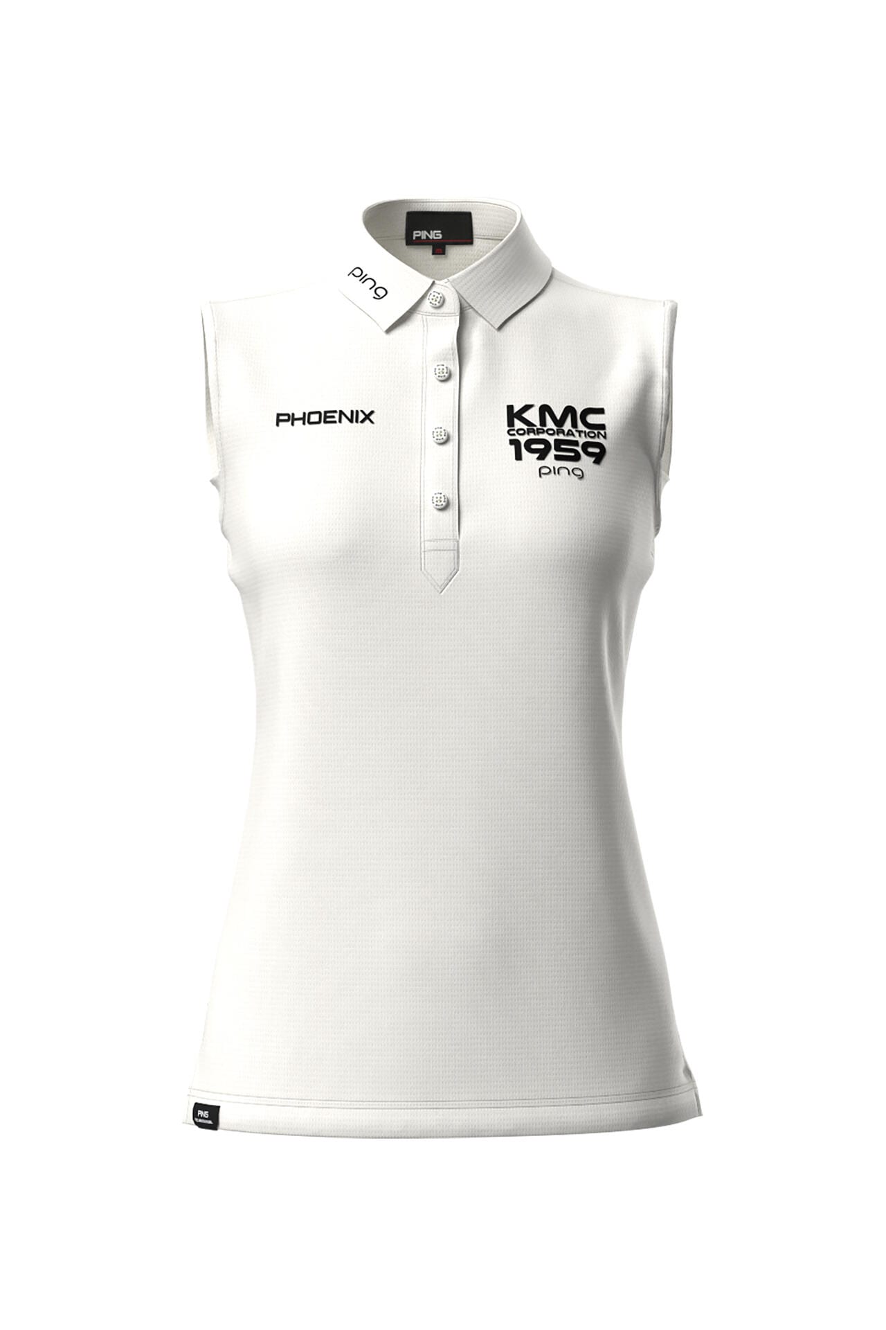【PING APPAREL】涼感ストレッチメッシュカノコスリーブレスポロシャツ ＜PERFORMANCE＞ (LADIES)