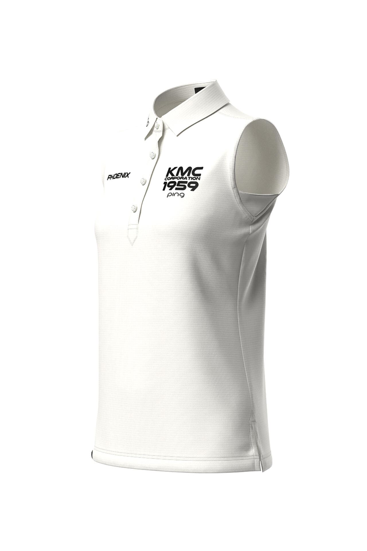 【PING APPAREL】涼感ストレッチメッシュカノコスリーブレスポロシャツ ＜PERFORMANCE＞ (LADIES)