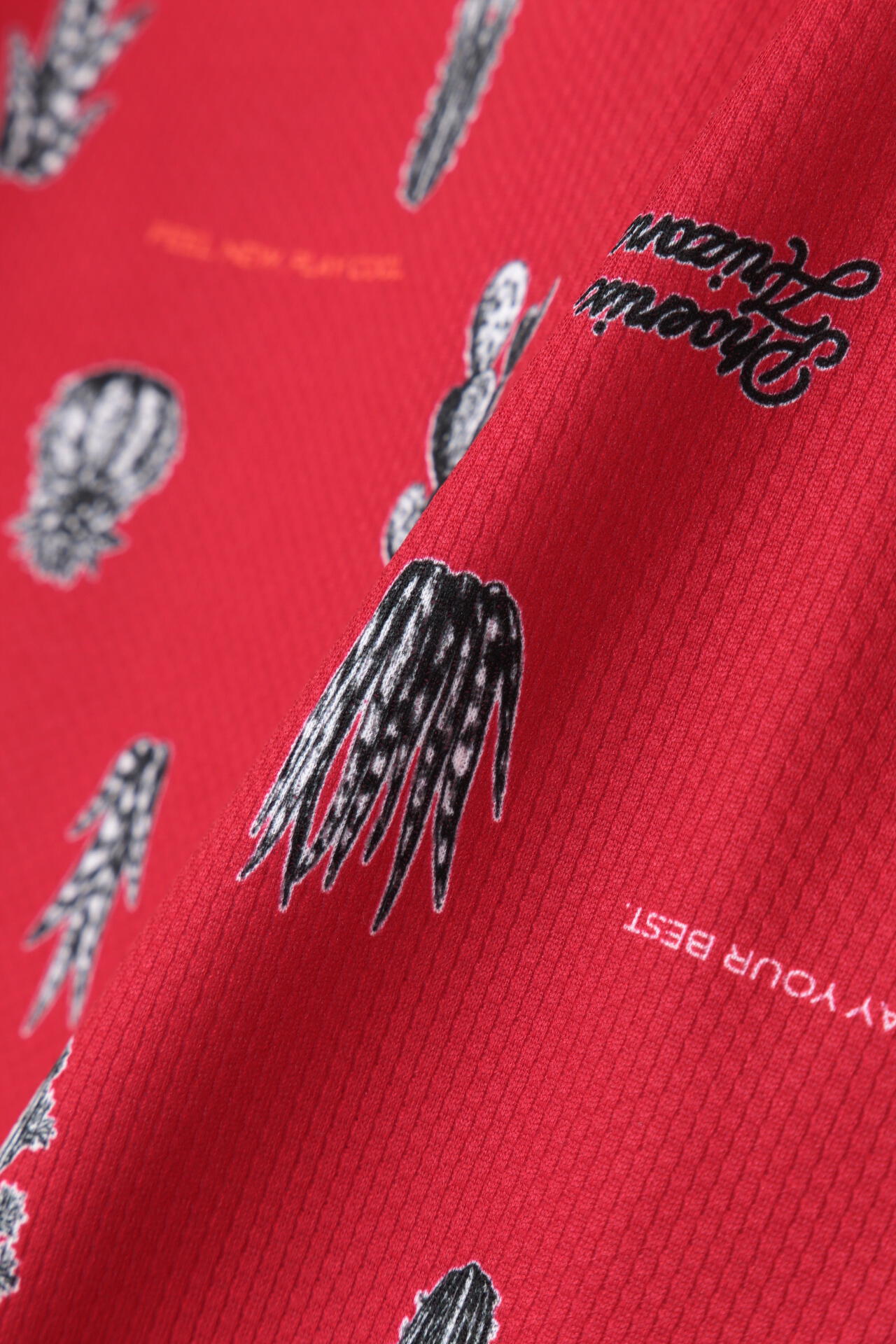 【PING APPAREL】サボテン柄 クイックドライ半袖ポロシャツ ＜NATIVE＞ (LADIES)