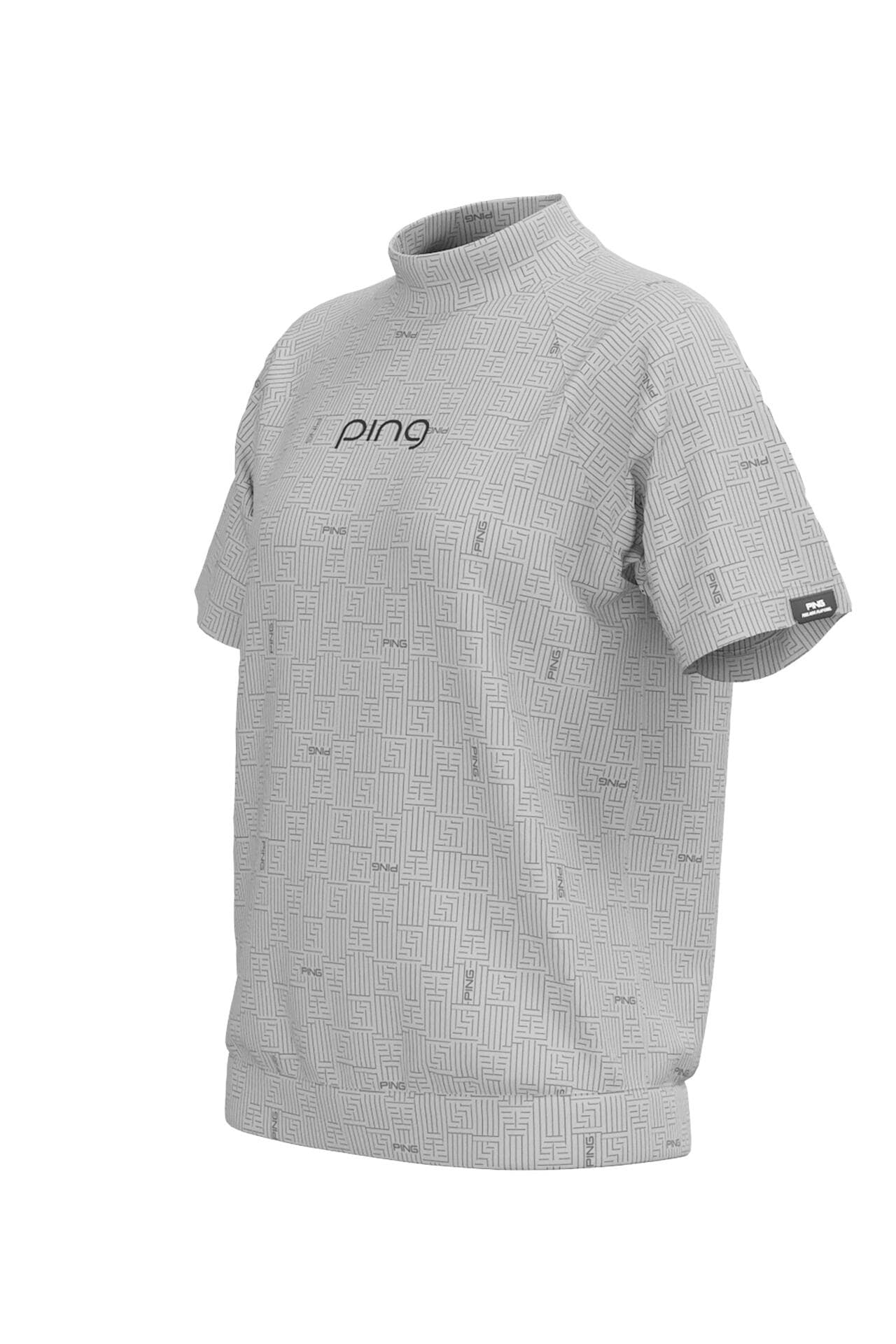 【PING APPAREL】AZモノグラムジャカードハイネックカットソー ＜PERFORMANCE＞ (LADIES)