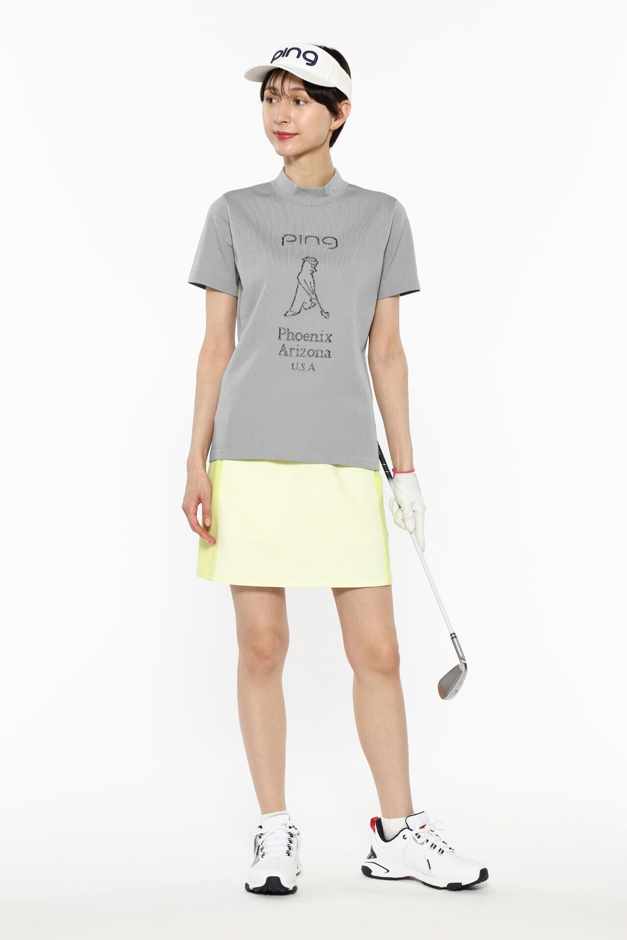 【PING APPAREL】Mr.PINGジャカード 半袖ハイネックニットプルオーバー ＜NATIVE＞ (LADIES)