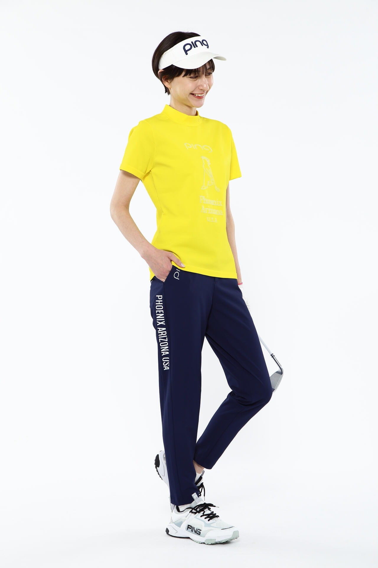 【PING APPAREL】Mr.PINGジャカード 半袖ハイネックニットプルオーバー ＜NATIVE＞ (LADIES)