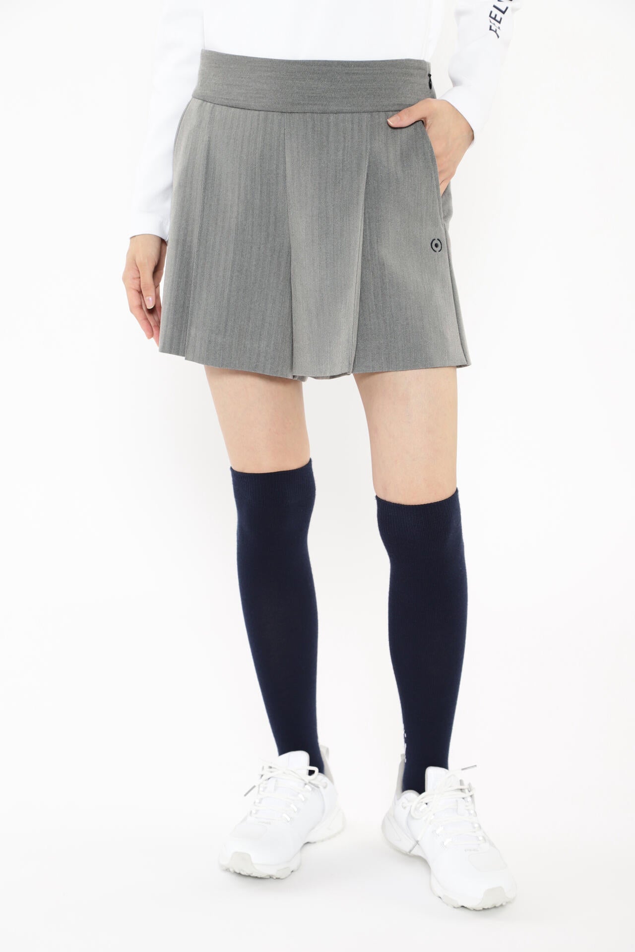 【PING APPAREL】ヘリンボーン全方向ストレッチストレッチ総裏仕立てショートパンツ ＜NATIVE＞ (LADIES)