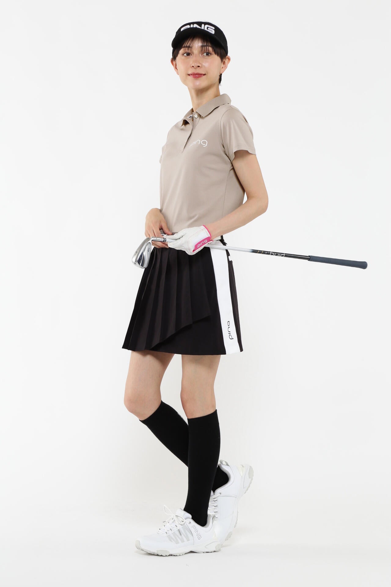 【PING APPAREL】ストレッチカノコ半袖ポロシャツ ＜EARLY AUTUMN＞ (LADIES)