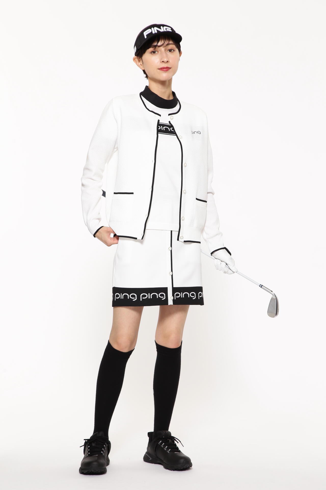 【PING APPAREL】ジャガードニットスカート ＜LADIES LINE＞＜PERFORMANCE＞ (LADIES)