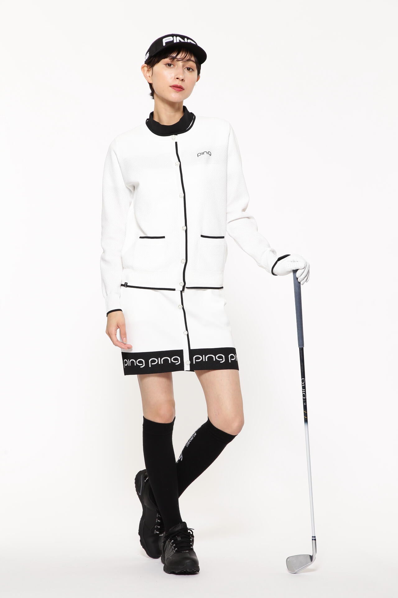 【PING APPAREL】ジャガードニットスカート ＜LADIES LINE＞＜PERFORMANCE＞ (LADIES)