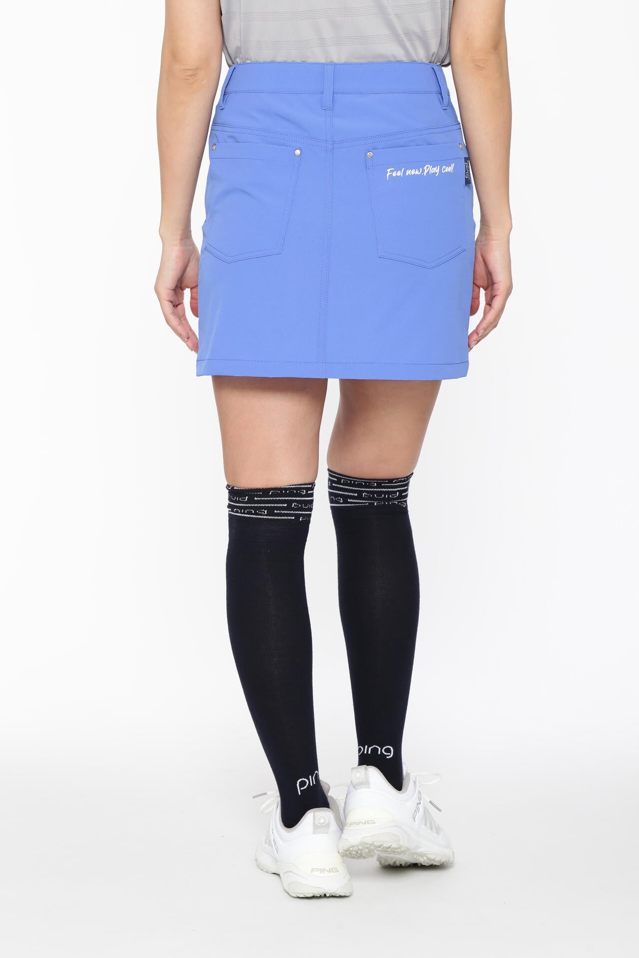 【PING APPAREL】全方向ストレッチ二重織台形スカート ＜LADIES LINE＞＜NATIVE＞ (LADIES)