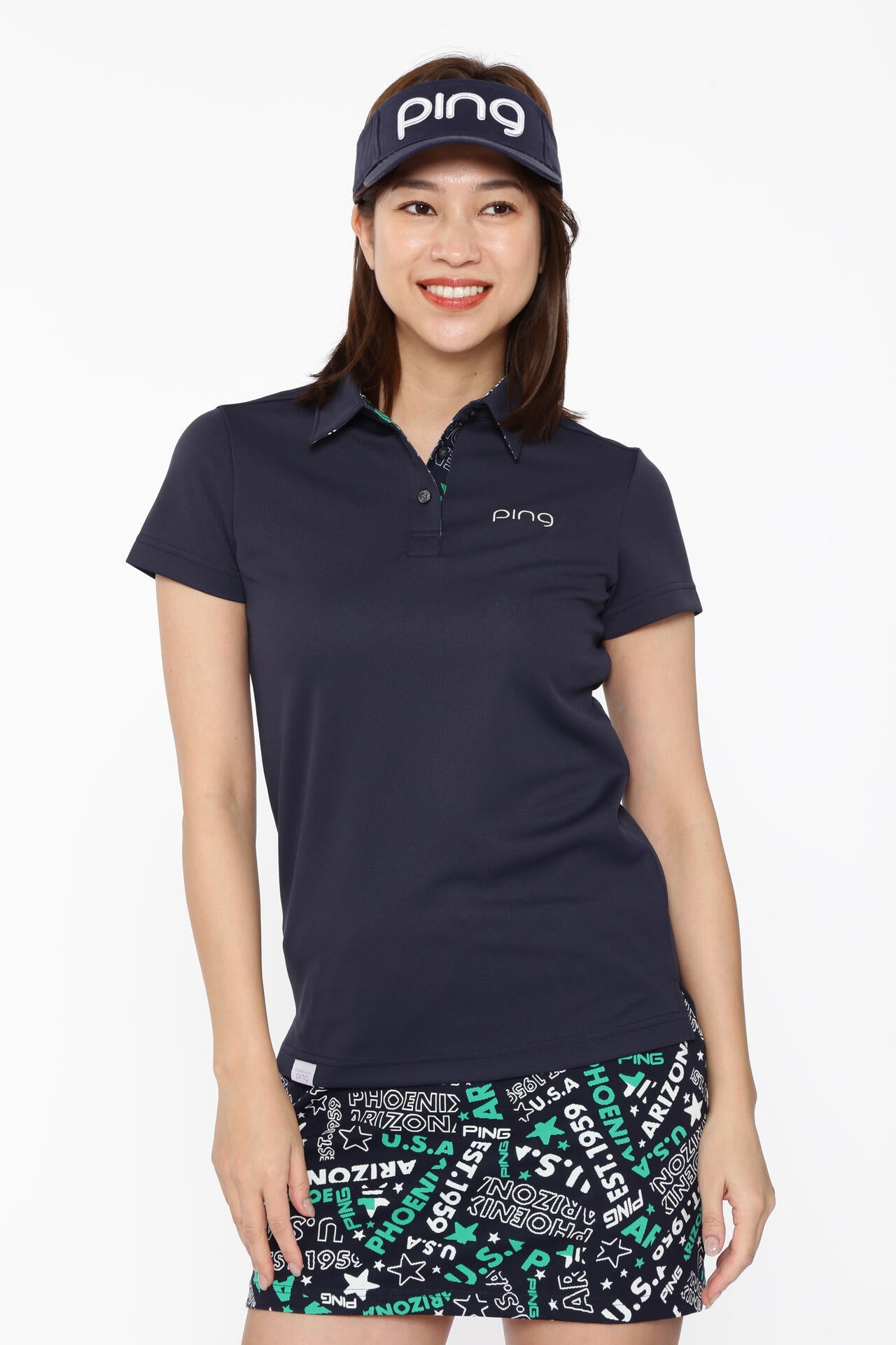 【PING APPAREL】ピンメッシュ半袖ポロシャツ ＜LADIES LINE＞＜NATIVE＞ (LADIES)