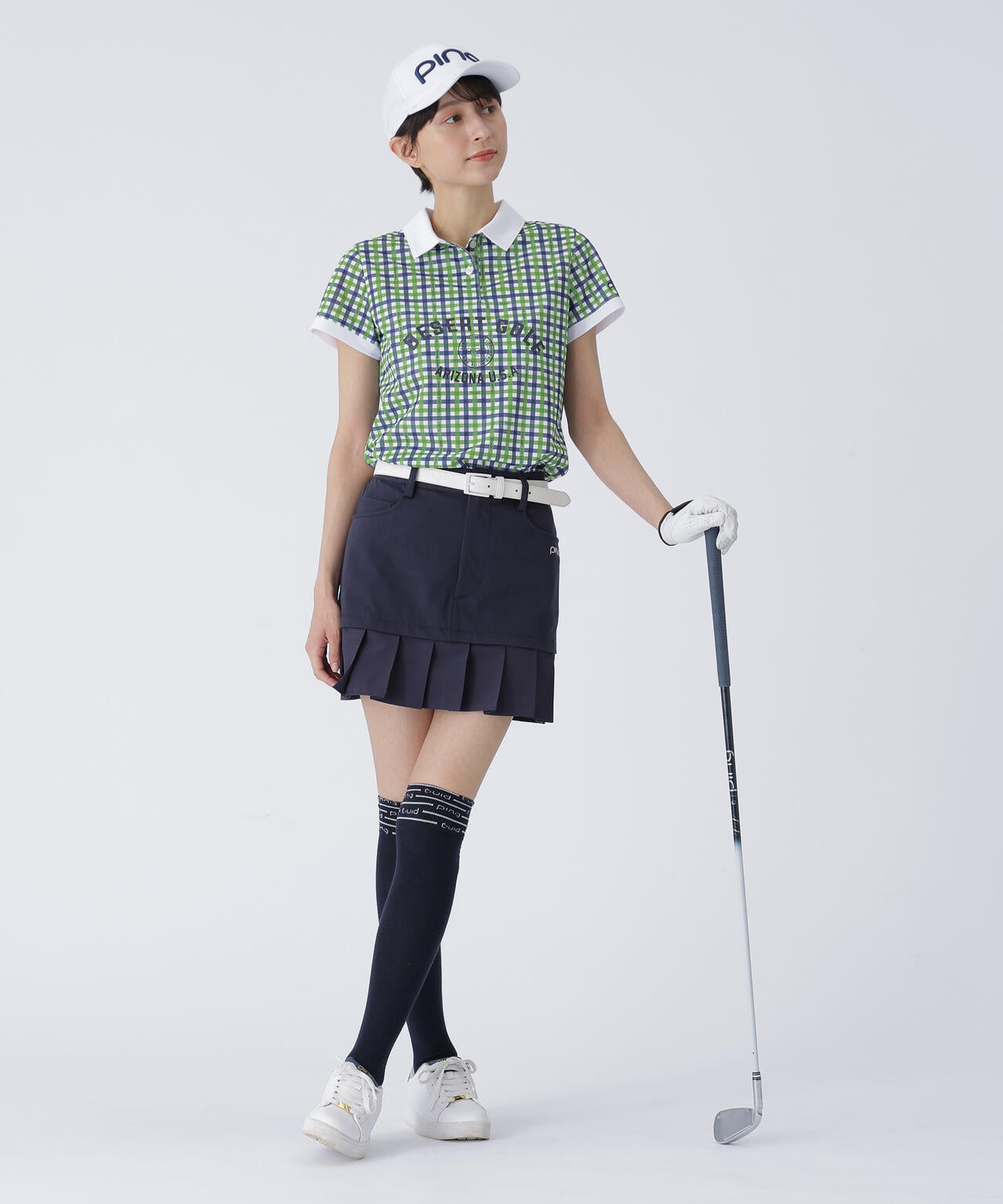 【PING APPAREL】総柄プリント半袖ポロシャツ ＜LADIES LINE＞＜PERFORMANCE＞ (LADIES)
