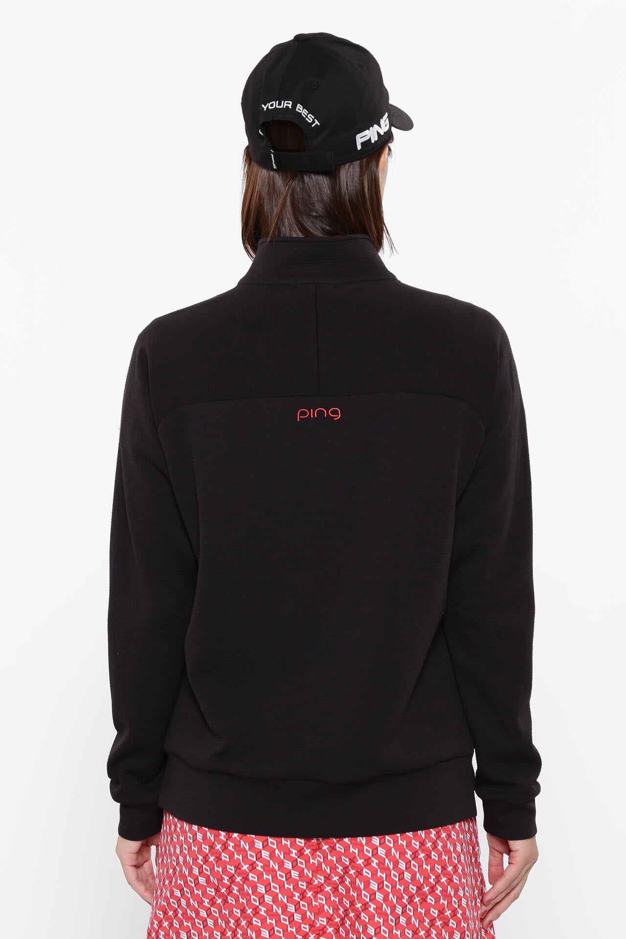 【PING APPAREL】ダンボールハーフジップカットソー ＜LADIES LINE＞＜PERFORMANCE＞ (LADIES)