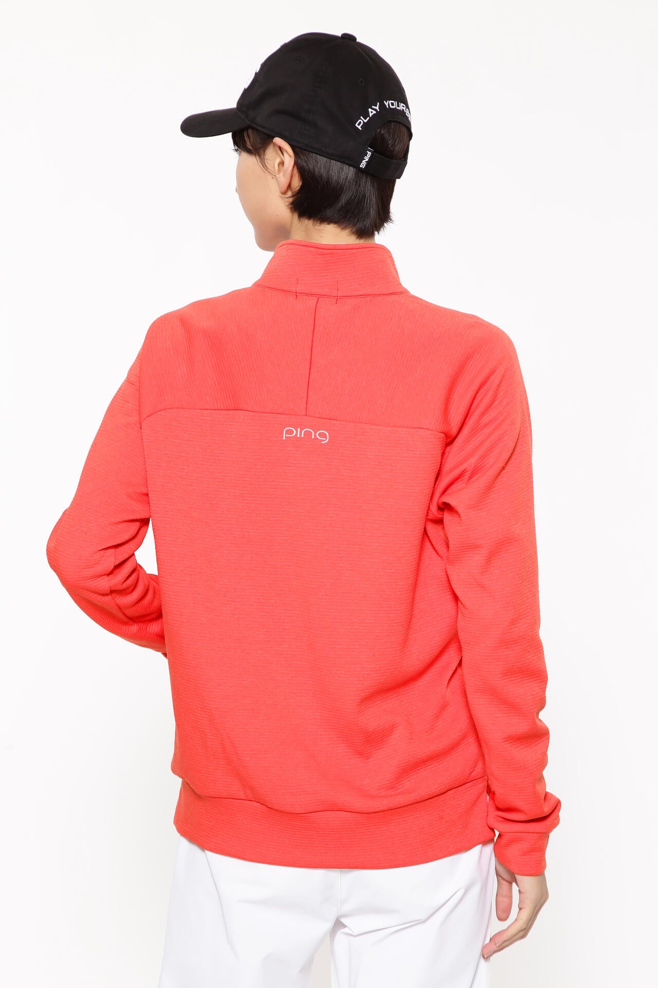 【PING APPAREL】ダンボールハーフジップカットソー ＜LADIES LINE＞＜PERFORMANCE＞ (LADIES)