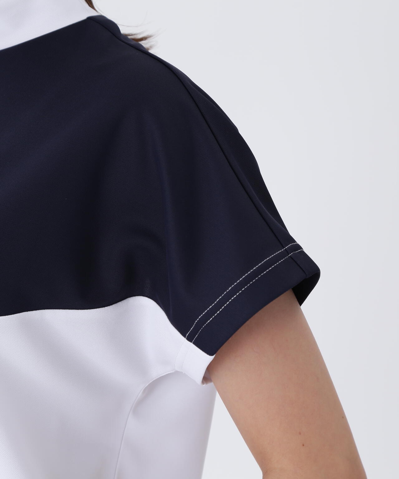 【PING APPAREL】配色半袖ハイネックシャツ ＜LADIES LINE＞＜NATIVE＞ (LADIES)