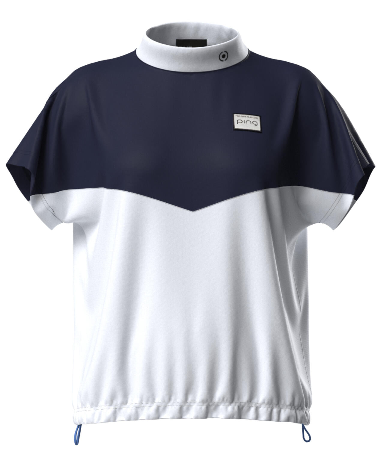 【PING APPAREL】配色半袖ハイネックシャツ ＜LADIES LINE＞＜NATIVE＞ (LADIES)