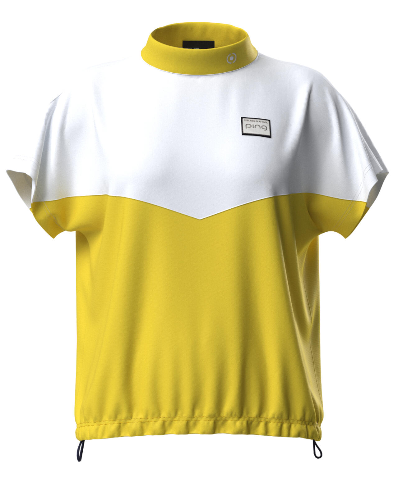 【PING APPAREL】配色半袖ハイネックシャツ ＜LADIES LINE＞＜NATIVE＞ (LADIES)