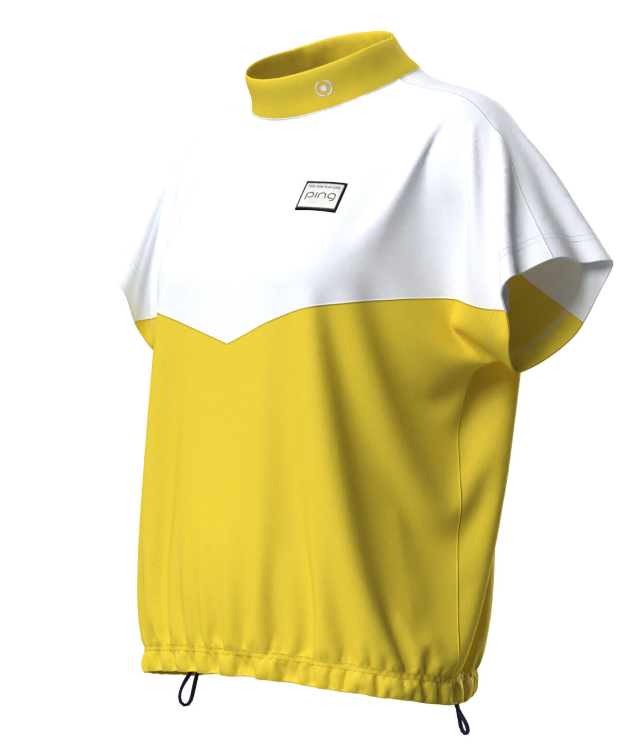 【PING APPAREL】配色半袖ハイネックシャツ ＜LADIES LINE＞＜NATIVE＞ (LADIES)